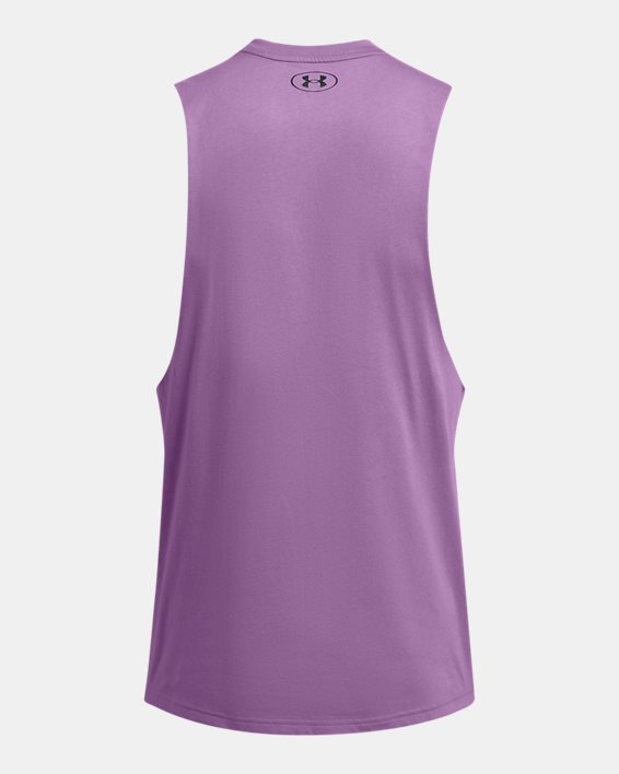 Men's Project Rock Payoff Graphic Sleeveless in Purple image number 3